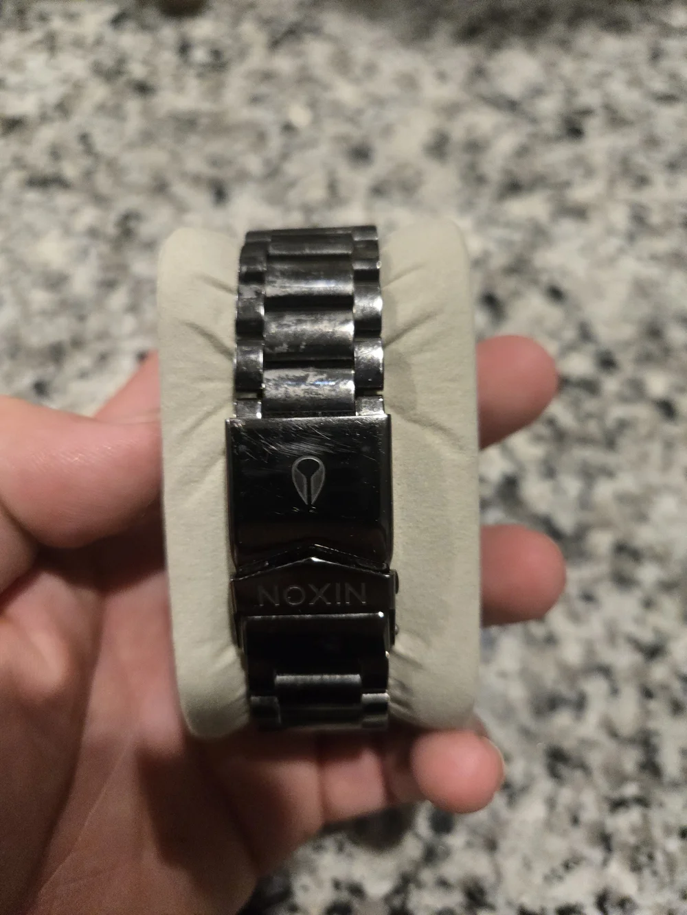 Nixon The Sentry Black and Green Stainless Chronograph Watch